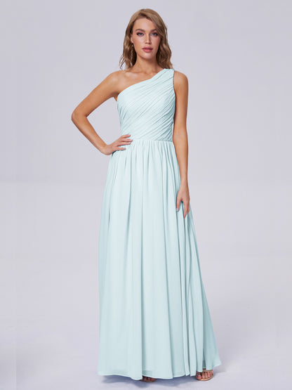 Paige Inexpensive One Shoulder Chiffon Bridesmaid Dresses