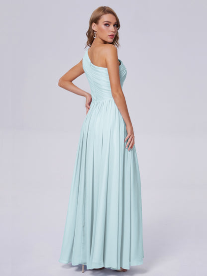 Paige Inexpensive One Shoulder Chiffon Bridesmaid Dresses