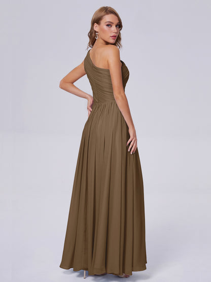 Paige Inexpensive One Shoulder Chiffon Bridesmaid Dresses
