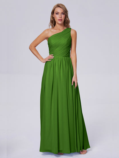 Paige Inexpensive One Shoulder Chiffon Bridesmaid Dresses