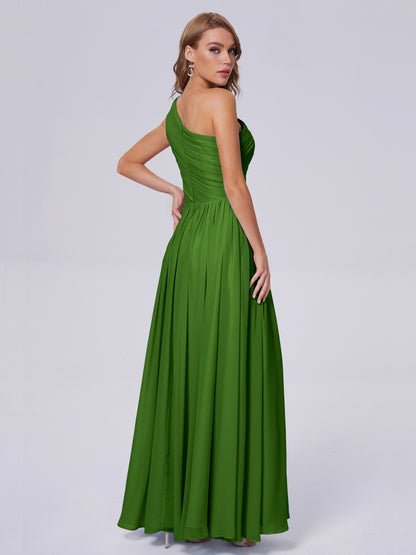 Paige Inexpensive One Shoulder Chiffon Bridesmaid Dresses