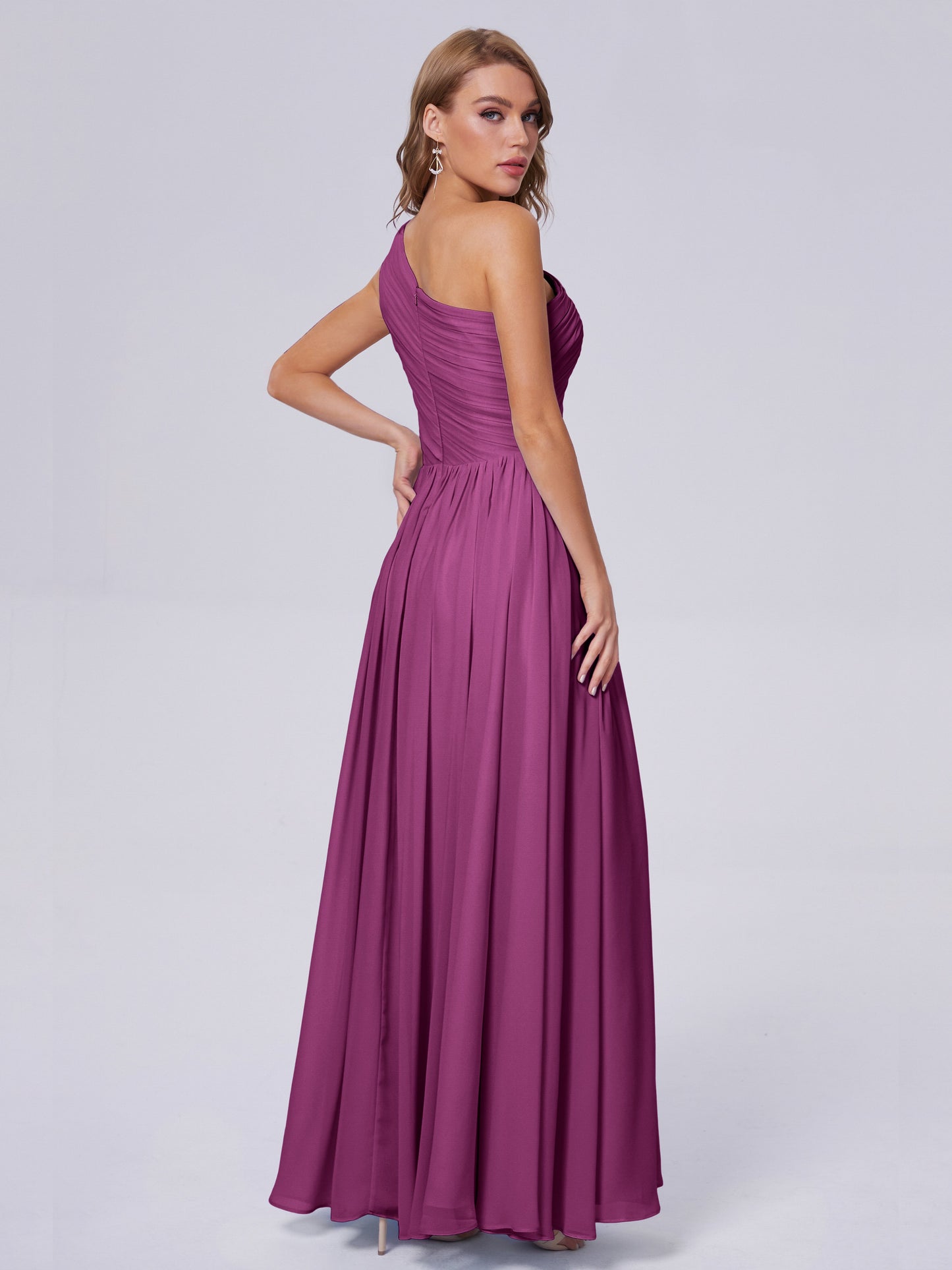 Paige Inexpensive One Shoulder Chiffon Bridesmaid Dresses