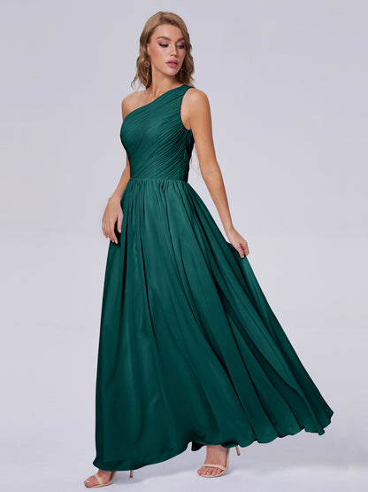 Paige Inexpensive One Shoulder Chiffon Bridesmaid Dresses