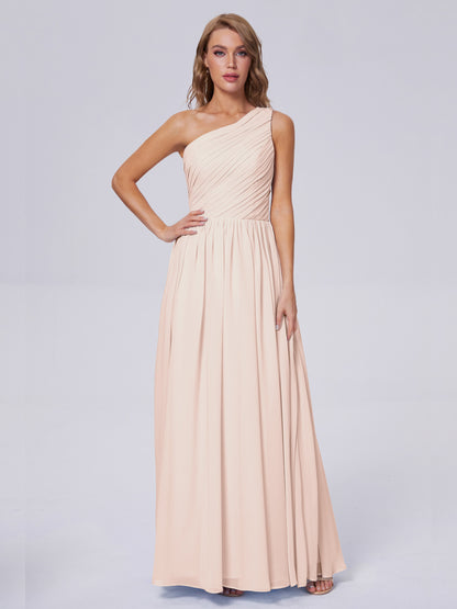 Paige Inexpensive One Shoulder Chiffon Bridesmaid Dresses