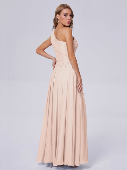 Paige Inexpensive One Shoulder Chiffon Bridesmaid Dresses
