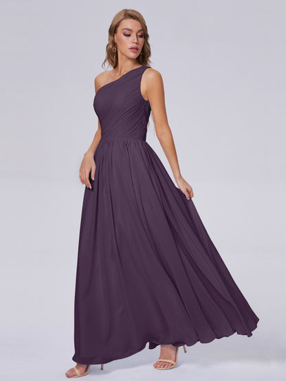 Paige Inexpensive One Shoulder Chiffon Bridesmaid Dresses