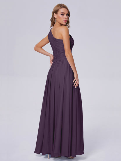 Paige Inexpensive One Shoulder Chiffon Bridesmaid Dresses