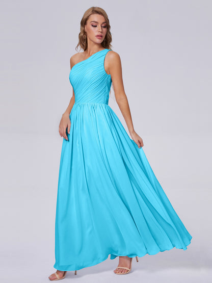 Paige Inexpensive One Shoulder Chiffon Bridesmaid Dresses