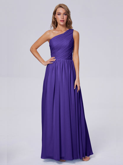 Paige Inexpensive One Shoulder Chiffon Bridesmaid Dresses