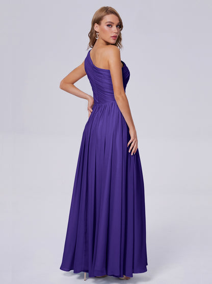 Paige Inexpensive One Shoulder Chiffon Bridesmaid Dresses