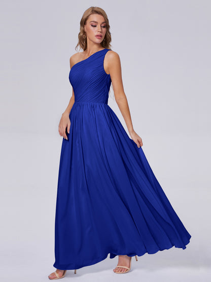 Paige Inexpensive One Shoulder Chiffon Bridesmaid Dresses