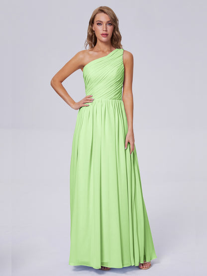 Paige Inexpensive One Shoulder Chiffon Bridesmaid Dresses