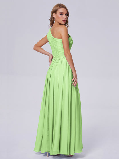 Paige Inexpensive One Shoulder Chiffon Bridesmaid Dresses