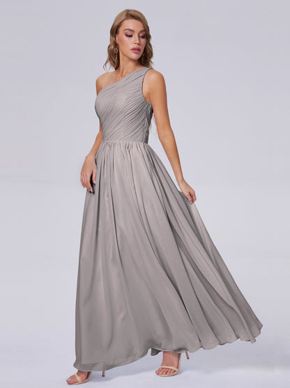 Paige Inexpensive One Shoulder Chiffon Bridesmaid Dresses