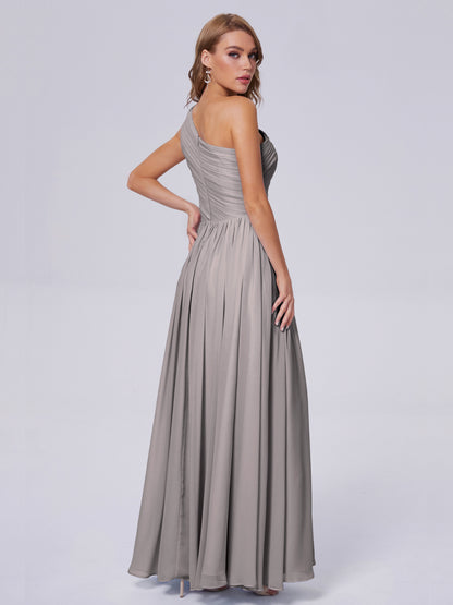 Paige Inexpensive One Shoulder Chiffon Bridesmaid Dresses