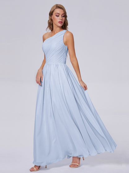 Paige Inexpensive One Shoulder Chiffon Bridesmaid Dresses
