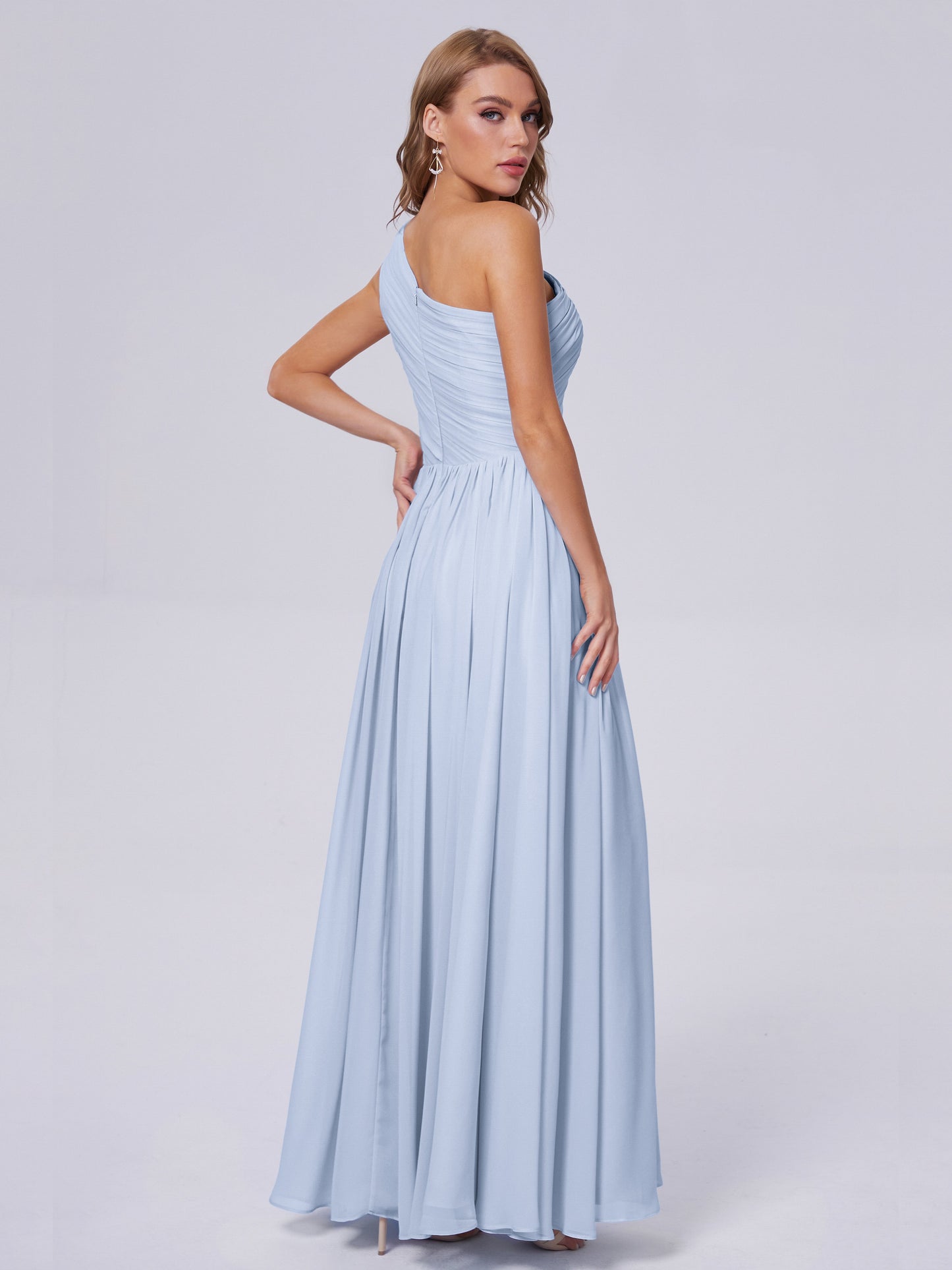 Paige Inexpensive One Shoulder Chiffon Bridesmaid Dresses