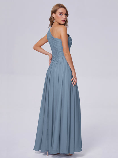 Paige Inexpensive One Shoulder Chiffon Bridesmaid Dresses