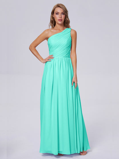 Paige Inexpensive One Shoulder Chiffon Bridesmaid Dresses