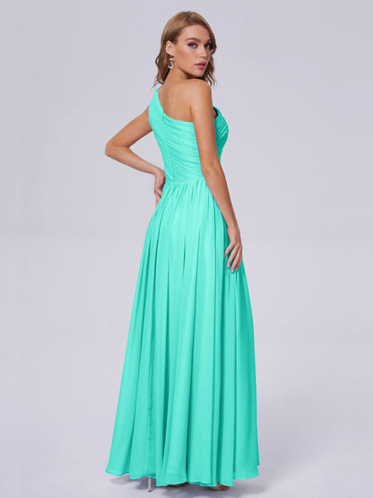 Paige Inexpensive One Shoulder Chiffon Bridesmaid Dresses