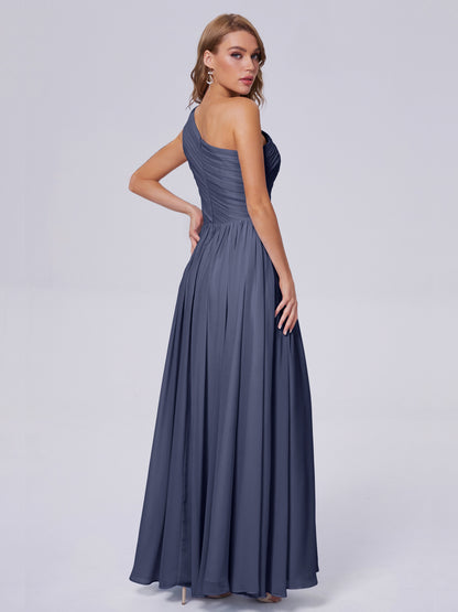 Paige Inexpensive One Shoulder Chiffon Bridesmaid Dresses