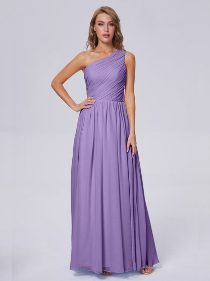 Paige Inexpensive One Shoulder Chiffon Bridesmaid Dresses
