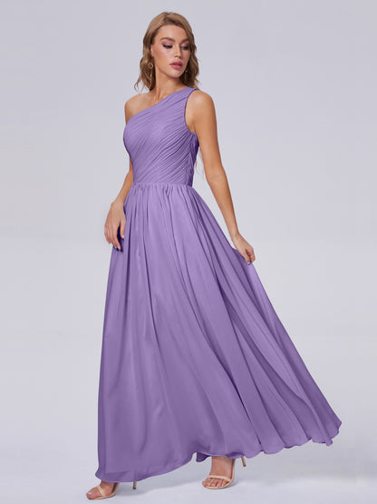 Paige Inexpensive One Shoulder Chiffon Bridesmaid Dresses