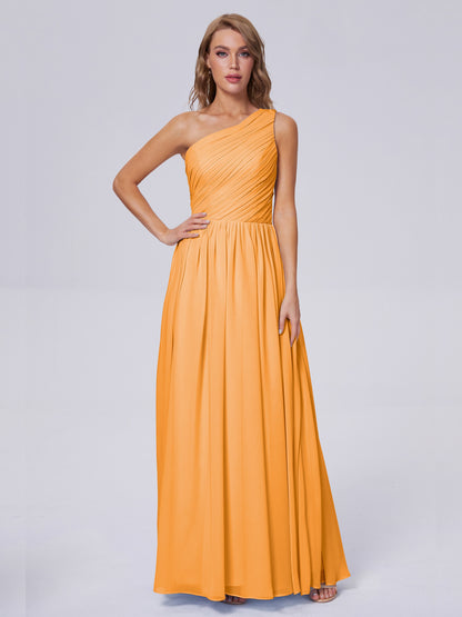 Paige Inexpensive One Shoulder Chiffon Bridesmaid Dresses