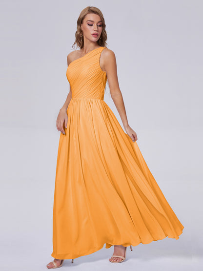 Paige Inexpensive One Shoulder Chiffon Bridesmaid Dresses