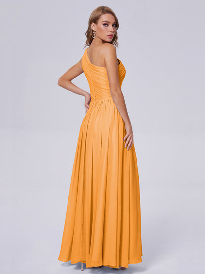 Paige Inexpensive One Shoulder Chiffon Bridesmaid Dresses