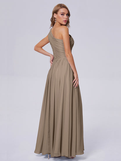 Paige Inexpensive One Shoulder Chiffon Bridesmaid Dresses