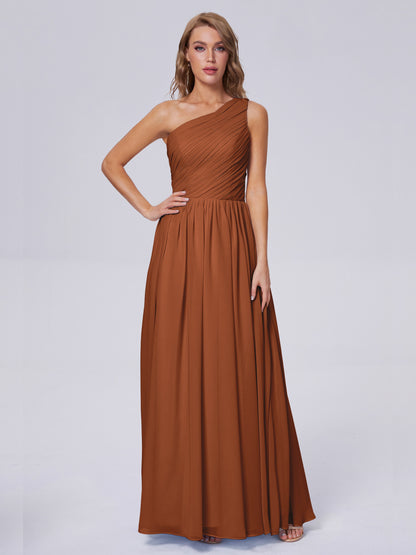 Paige Inexpensive One Shoulder Chiffon Bridesmaid Dresses