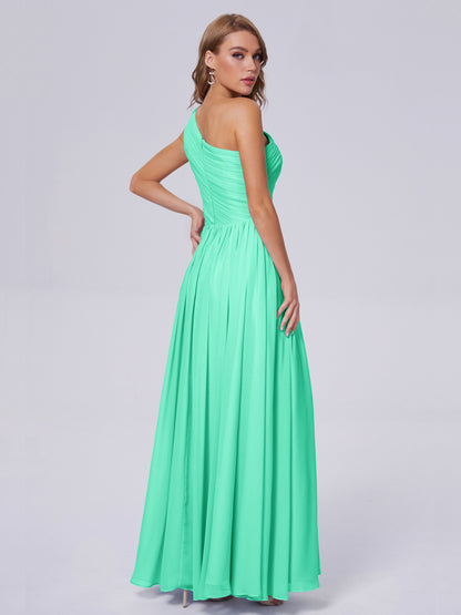Paige Inexpensive One Shoulder Chiffon Bridesmaid Dresses