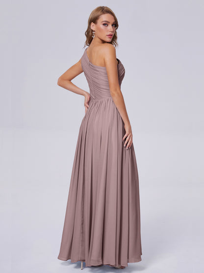 Paige Inexpensive One Shoulder Chiffon Bridesmaid Dresses
