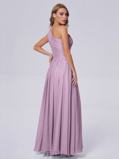 Paige Inexpensive One Shoulder Chiffon Bridesmaid Dresses