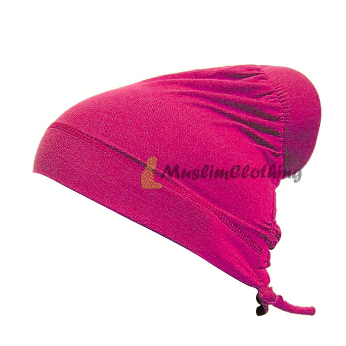 Pink One-Sized Soft Polyester Hair Bun Underscarf