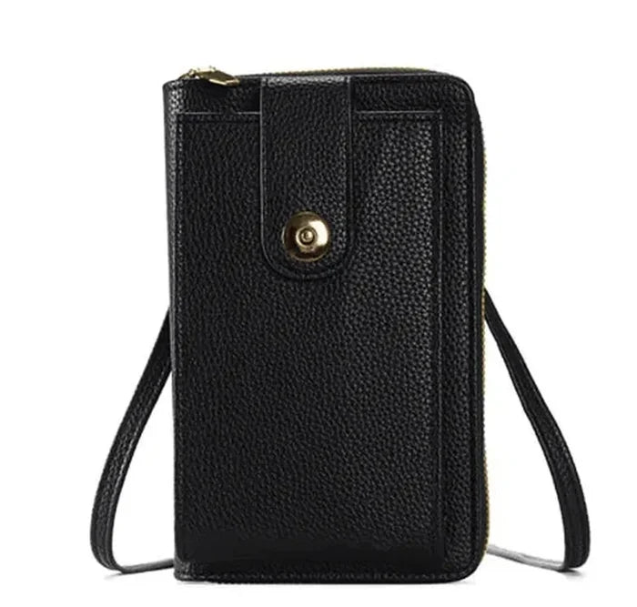 preneLOVE Solina Vegan Leather Phone Bag - Black