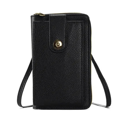 preneLOVE Solina Vegan Leather Phone Bag - Black