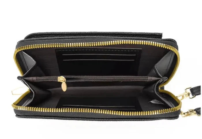 preneLOVE Solina Vegan Leather Phone Bag - Hunter Green