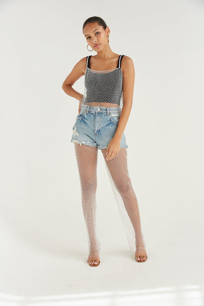 Viva Rhinestone Crop Top