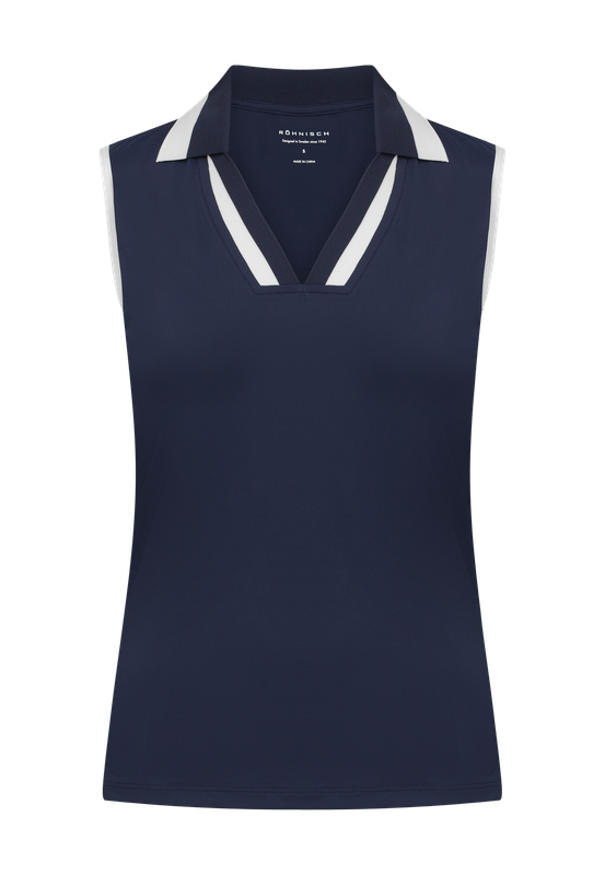Rohnisch Essential S/L Polo - Navy/White