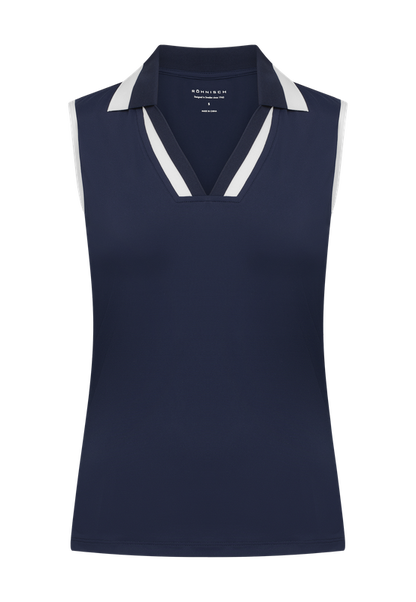 Rohnisch Essential S/L Polo - Navy/White