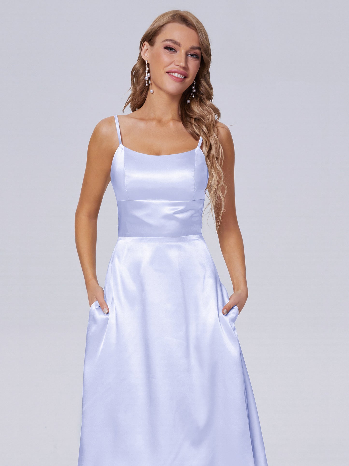 Rowan Scoop Soft Satin Short Bridesmaid Dresses