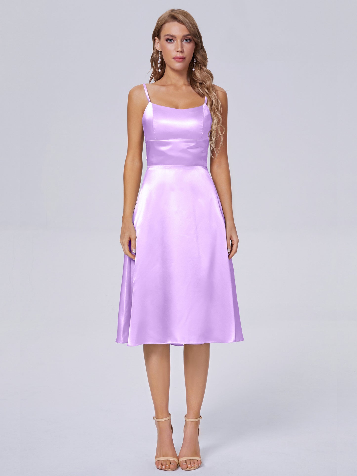 Rowan Scoop Soft Satin Short Bridesmaid Dresses