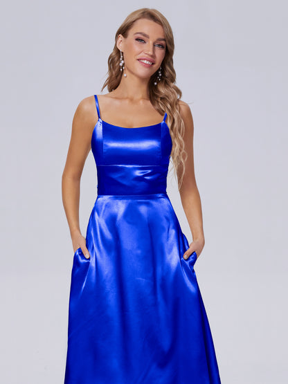 Rowan Scoop Soft Satin Short Bridesmaid Dresses