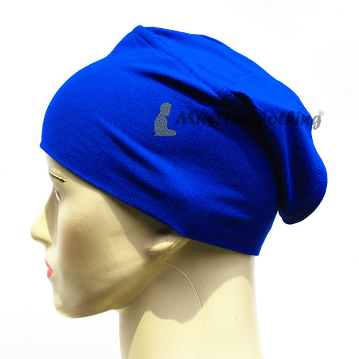 Royal Blue Women's Pullover Underscarf For Scarves Hijabi Veil One-Size
