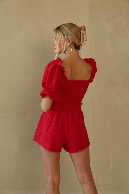 Ruby Paper Bag Cotton Shorts