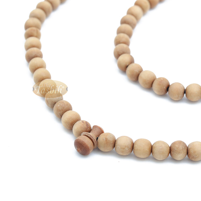 Sandalwood Jerrahi Prayer Beads Scented Tasbih Misbaha 8 mm 11-Bead Marker Black Tassel