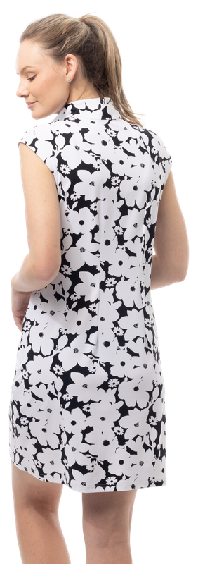 SanSoleil Solstyle S/L Dress - Black/White