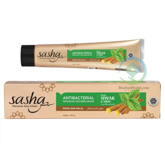 Sasha Siwak Toothpaste - Herbal Antibacterial Gold with Betel Extract - 150 gr